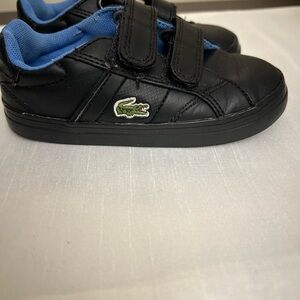 Lacoste black shoes for toddler